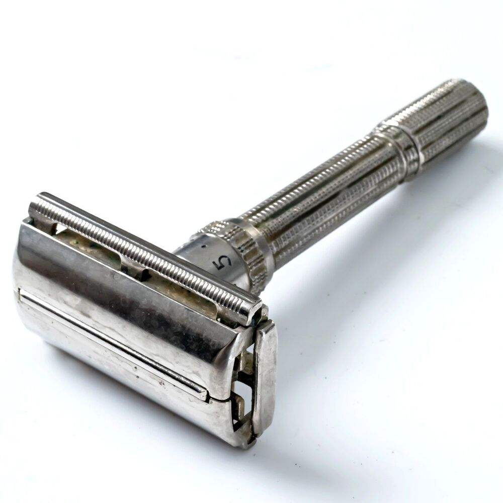 NICE Vintage 1962 3rd Quarter (H3) Gillette Slim Adjustable Safety Razor